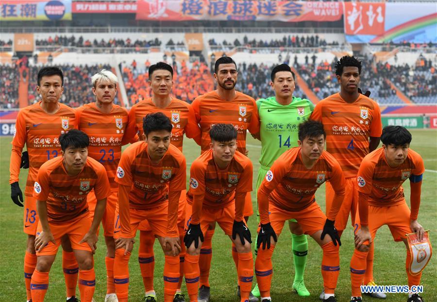 (SP)CHINA-SHANDONG-JINAN-AFC CHAMPIONS LEAGUE-PLAY OFF-LUNENG VS HANOI FC