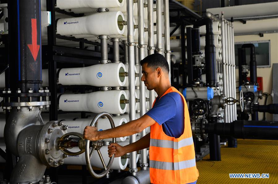 MIDEAST-GAZA-DESALINATION-PLANT