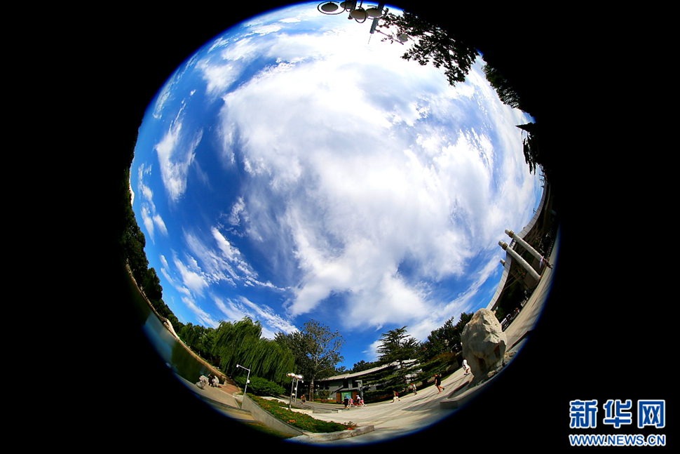 藍天白云秋光好