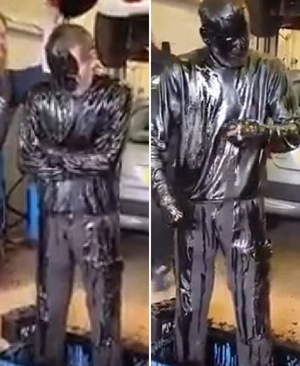 英機修工發起&ldquo;油桶挑戰&rdquo;募集善款【圖】