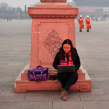 采訪中的&ldquo;女漢子&rdquo;