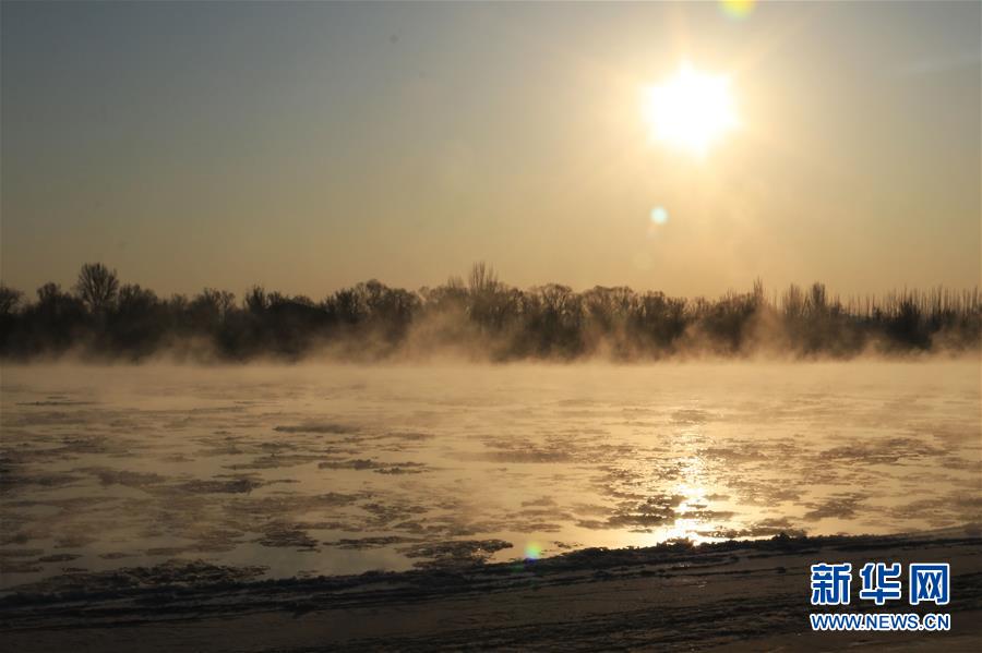 （環境）（2）黃河三盛公水利樞紐庫區出現&ldquo;水煮黃河&rdquo;景觀