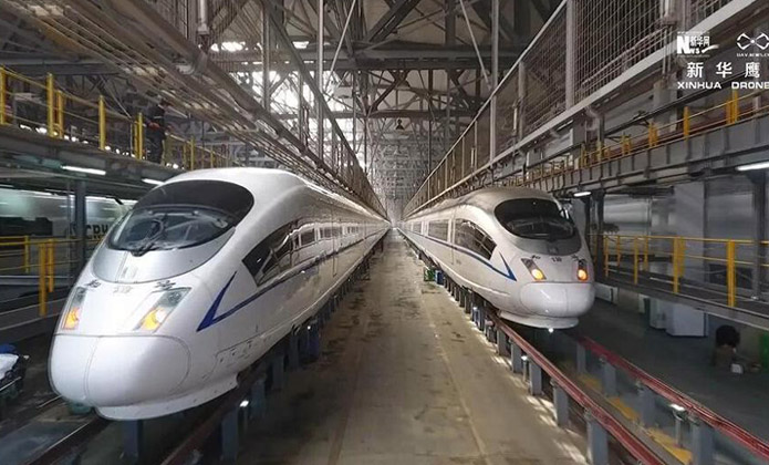 我在春運備戰現場 航拍交通強國的&ldquo;先行者&rdquo;