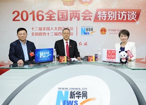 胡云騰、王建業(yè)做客新華網